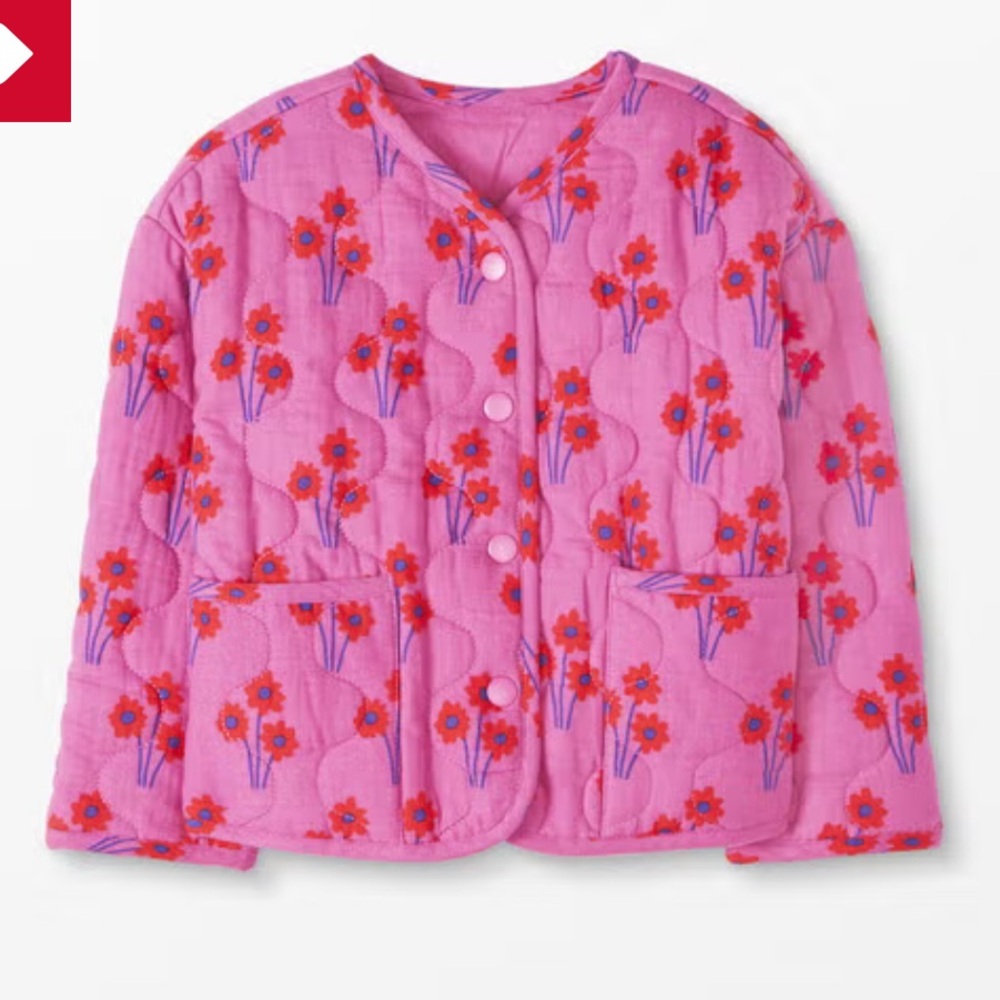 Hanna Andersson Cotton Muslin Quilted Jacket. Kids size 12. Excellent condition